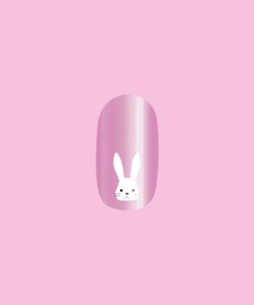 Hello Bunny! - Press-On | Short | Round