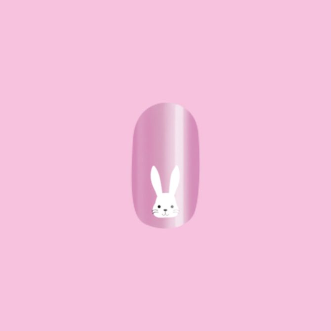 Hello Bunny! - Press-On | Short | Round