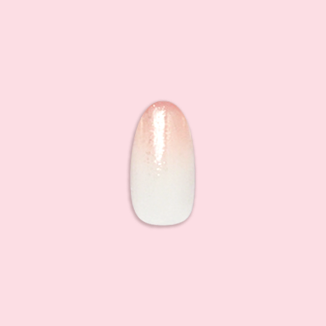 Pink Glitter Gradient - Press-On | Medium | Oval